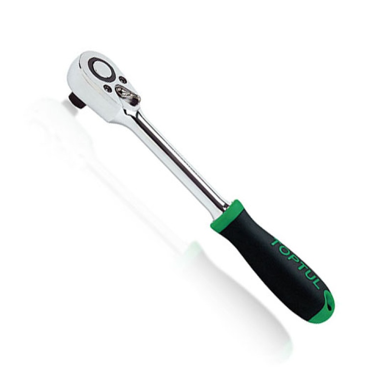 Трещотка 1/2" 72 зубца (резиновая ручка) CJRM1626 TOPTUL