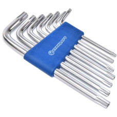 Набір ключів TORX з отвором Г-подібних 7од.   СТАНДАРТ TKS0701