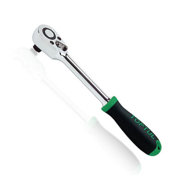 Трещотка 3/8" 72 зубца (резиновая ручка) CJRM1220 TOPTUL