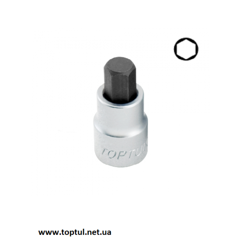Головка с насадкой HEX 12мм 55мм 1/2" BCDA1612 TOPTUL