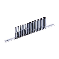 Набор головок длинных 1/4" 12ед. на планке GAAQ0802U TOPTUL