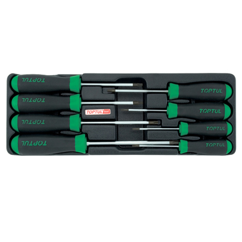 Набор отверток TORX с отверстием T9-T40  8ед. (в ложементе, тип А)  TOPTUL GAAT0807
