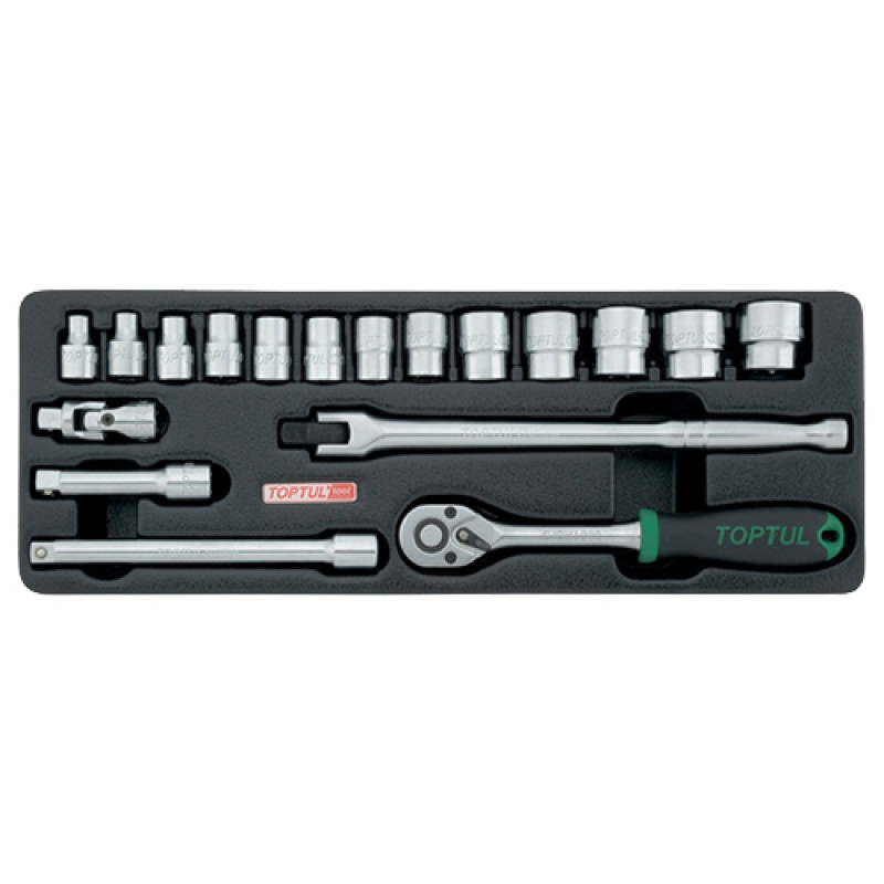 Набор инструмента комбинированный 3/8" GCAT1808 TOPTUL