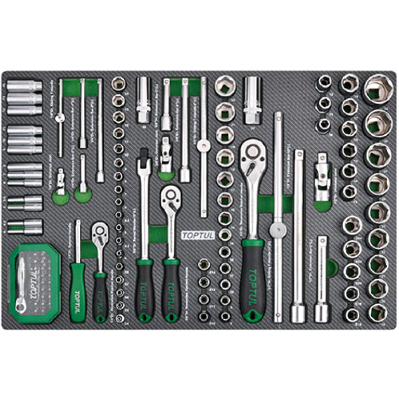 Набор инструмента 1/4", 3/8", 1/2" 126ед GEDC611 TOPTUL