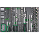 Набор инструмента 1/4", 3/8", 1/2" 126ед GEDC611 TOPTUL