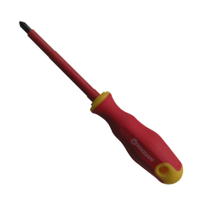Отвертка крестовая  PH2 x 100mm  изолированная (1000V)  СТАНДАРТ  ISPH0210