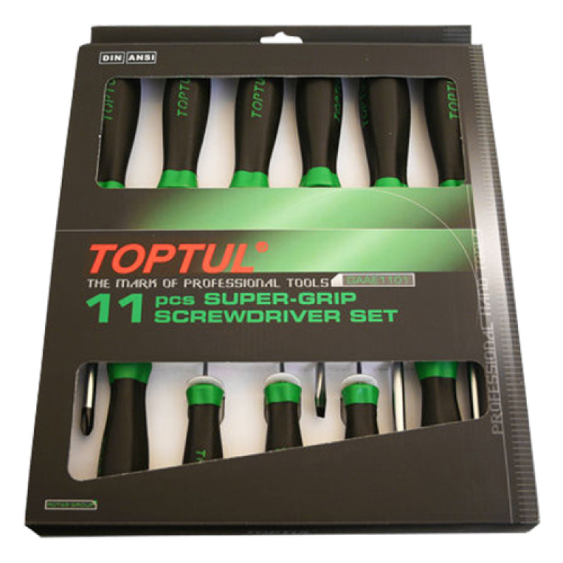 Набір викруток 11 од.  TOPTUL GAAE1101