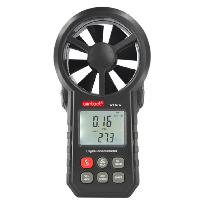 Анемометр 0,3-30м/с, -10-45°C  WINTACT WT87A