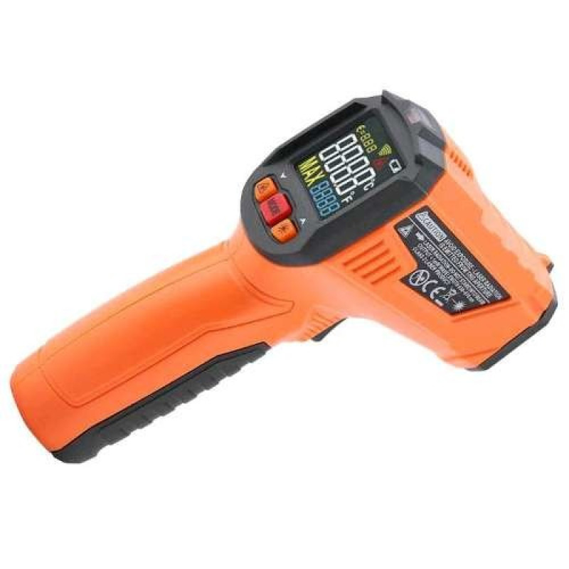 Бесконтактный инфракрасный термометр (пирометр) -50-380°C, 12:1, EMS=0,1-1,0 PROTESTER PM6519A