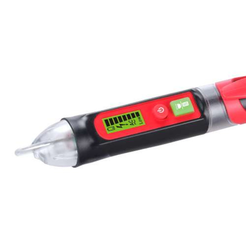 Бесконтактный тестер напряжения (12-1000 V / 50 / 60Hz) со световой и звуковой индикацией WINTACT WT3010