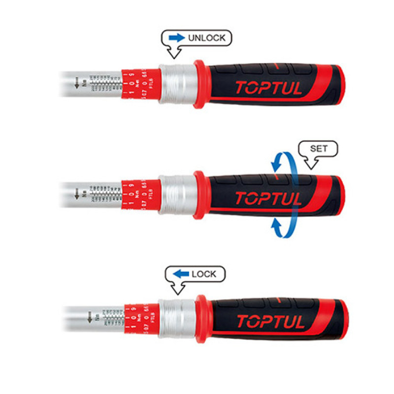 Ключ динамометрический 3/4"x955мм 100-600Нм ANBV2460 TOPTUL