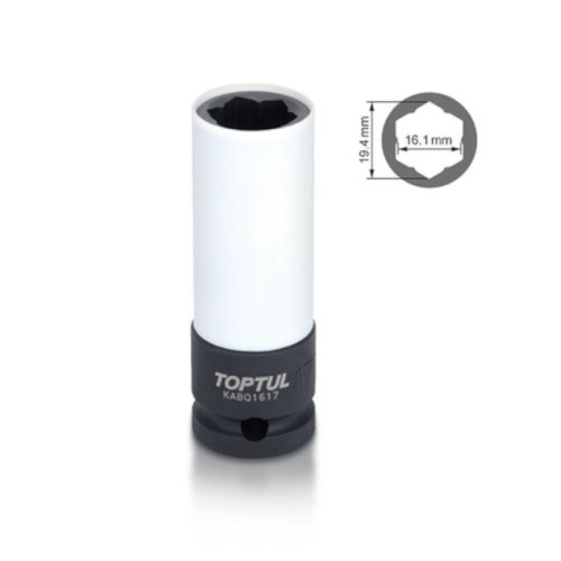 Головка 17мм ударная длинная 1/2" для Mercedes-Benz KABQ1617 TOPTUL