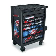 Візок для інструментів 7 секцій Special Limited Edition-BLACK TOPTUL TCAQ0707