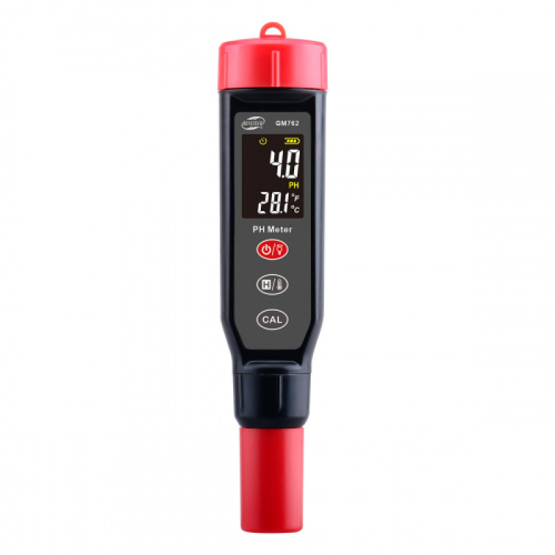 Измеритель кислотности и температуры (pH-метр) цв дисплей 0,0-14,0 pH (+/-0,1%)  BENETECH GM762