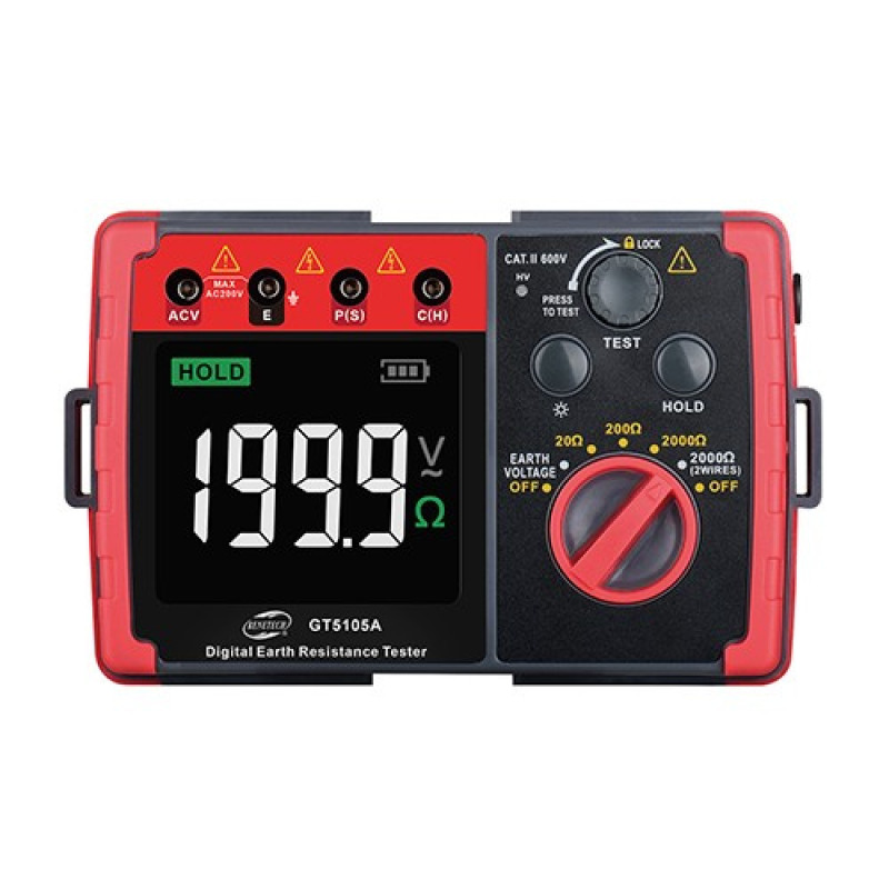 Вимірник опору заземлення (0-2000 Ω) BENETECH GT5105A