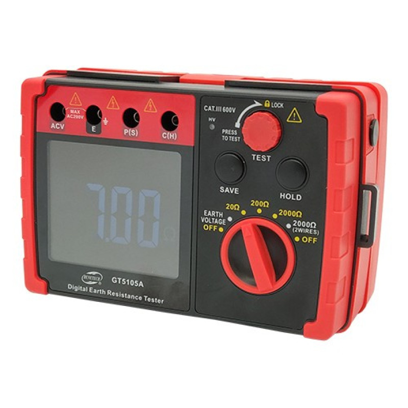Измеритель сопротивления заземления (0-2000 Ω)  BENETECH GT5105A