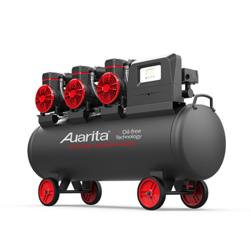 Компресор безмасляний поршневий 100л 220В  AUARITA 2-1450X3F100-220