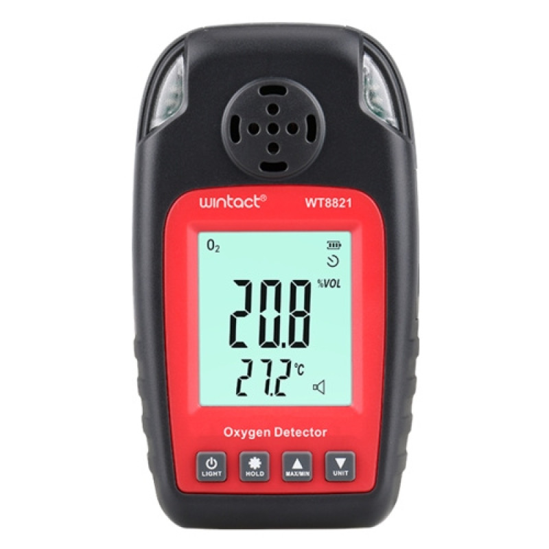Монитор кислорода O2+термометр (0-25% VOL, 0-50°C)  WINTACT WT8821