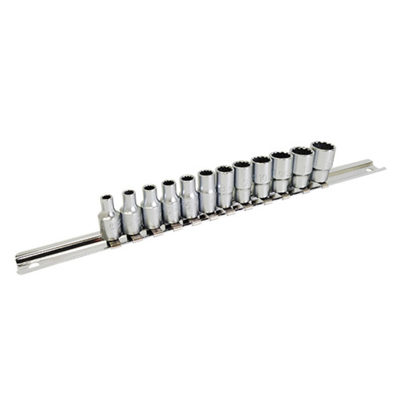 Набор головок 1/4" 12ед. на планке GAAQ0801U TOPTUL