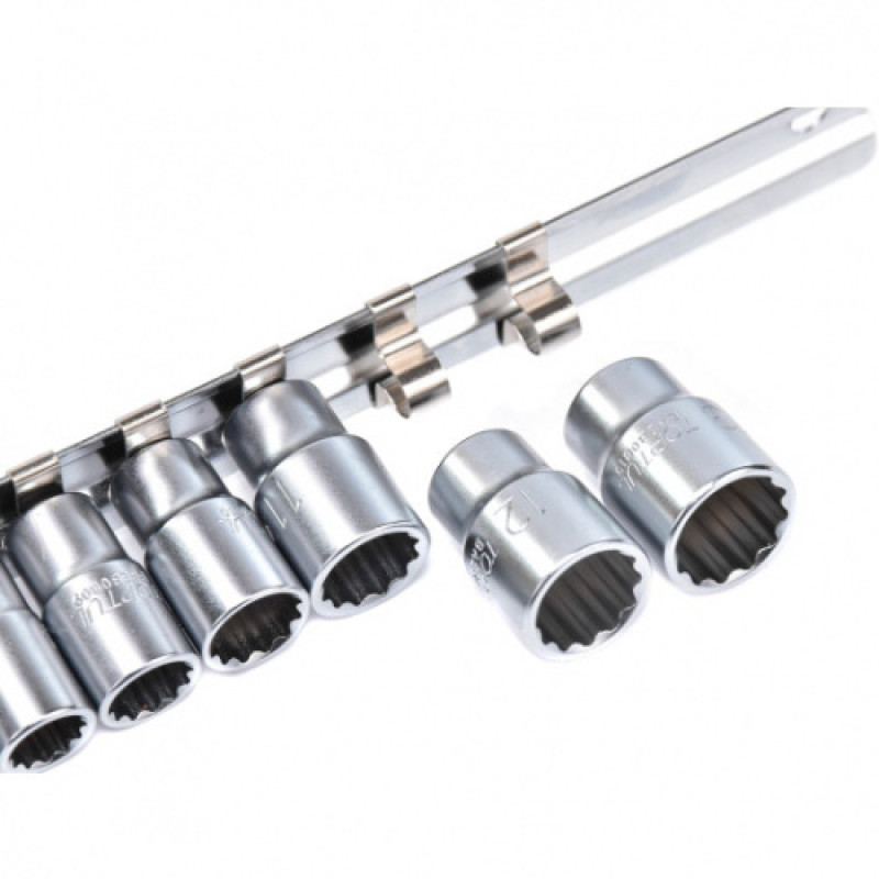 Набор головок 1/4" 12ед. на планке GAAQ0801U TOPTUL