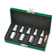 Набір головок TORX 1/2" E10-E24 9од. (зірка Давида) GAAD0907 TOPTUL