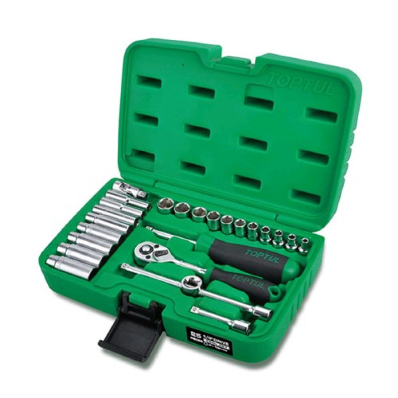 Набор инструмента 1/4" 25ед. GCAI2501 TOPTUL