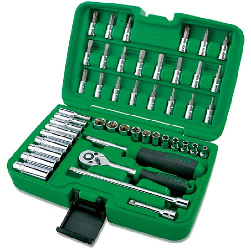 Набор инструмента 1/4" 46ед. GCAI4601 TOPTUL