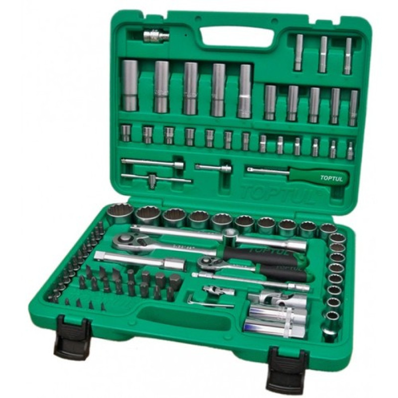 Набор инструмента 1/4" и 1/2" (12гр.) new box GCAI094R1 TOPTUL