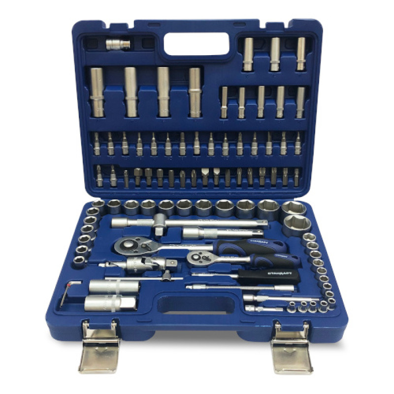 Набор инструментов 1/4" и 1/2" 94ед. (6гр.) с металл. замками STM-0094-6 STANDART