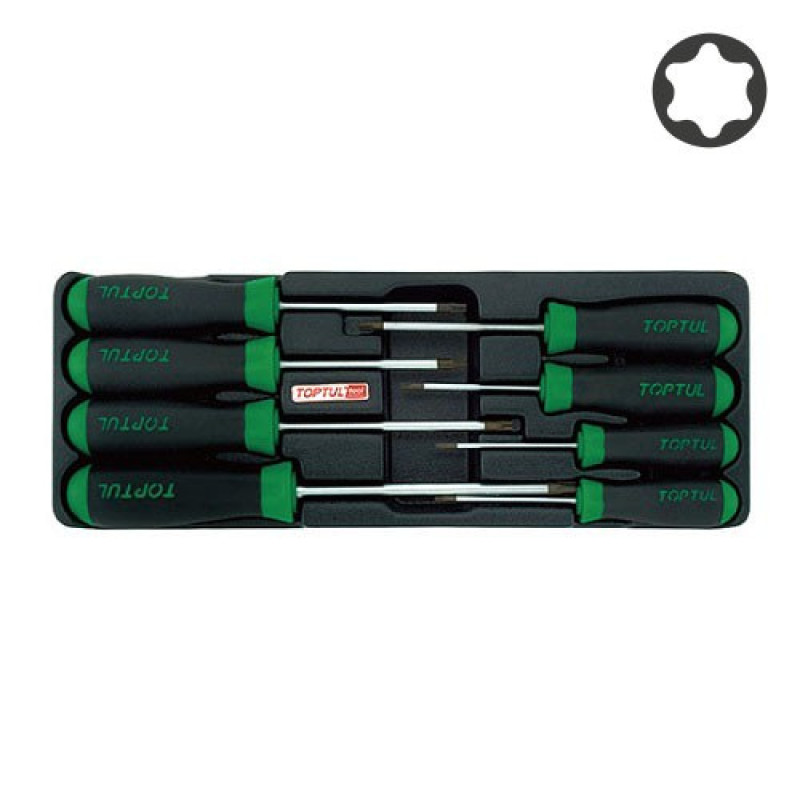 Набор отверток TORX T9-T40  8ед. (в ложементе, тип А)  TOPTUL GAAT0813