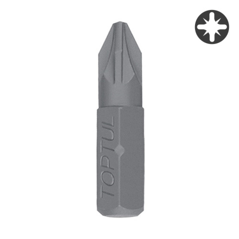 Насадка (бита) 1/4" 25мм PZ1 FSCA0801 TOPTUL