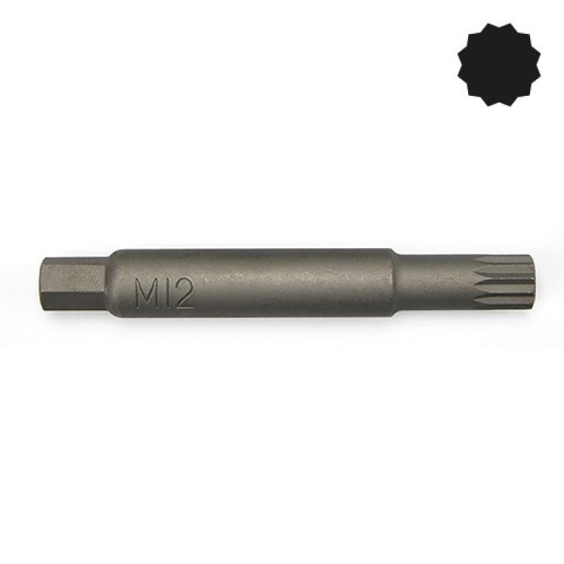 Насадка для разборки стоек L100мм SPLINE M12  TOPTUL JEAW0412