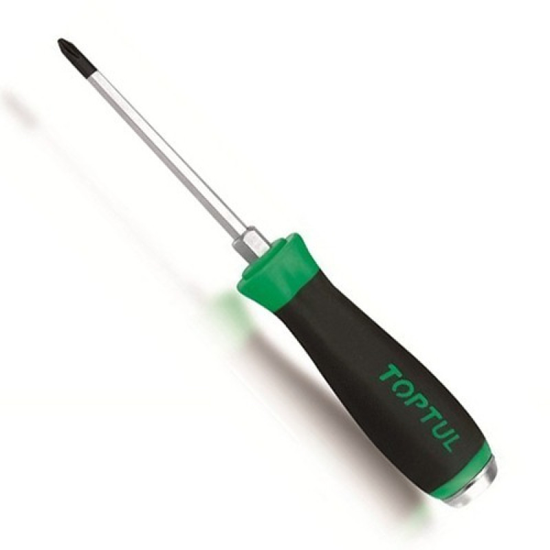 Викрутка хрестова PH1 x 75mm (з шестигранником ударна) TOPTUL FBGB0108