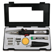 Паяльник газовий 150W з комплектом насадок 8од.  TOPTUL EGAE0801