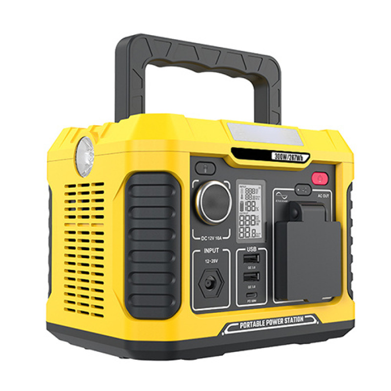 Портативная зарядная станция 300W/600W(Max), 220V, 231Wh, 22.2V/10.4Ah (62 400mAh/3.7V)  PROTESTER PRO-PS300B