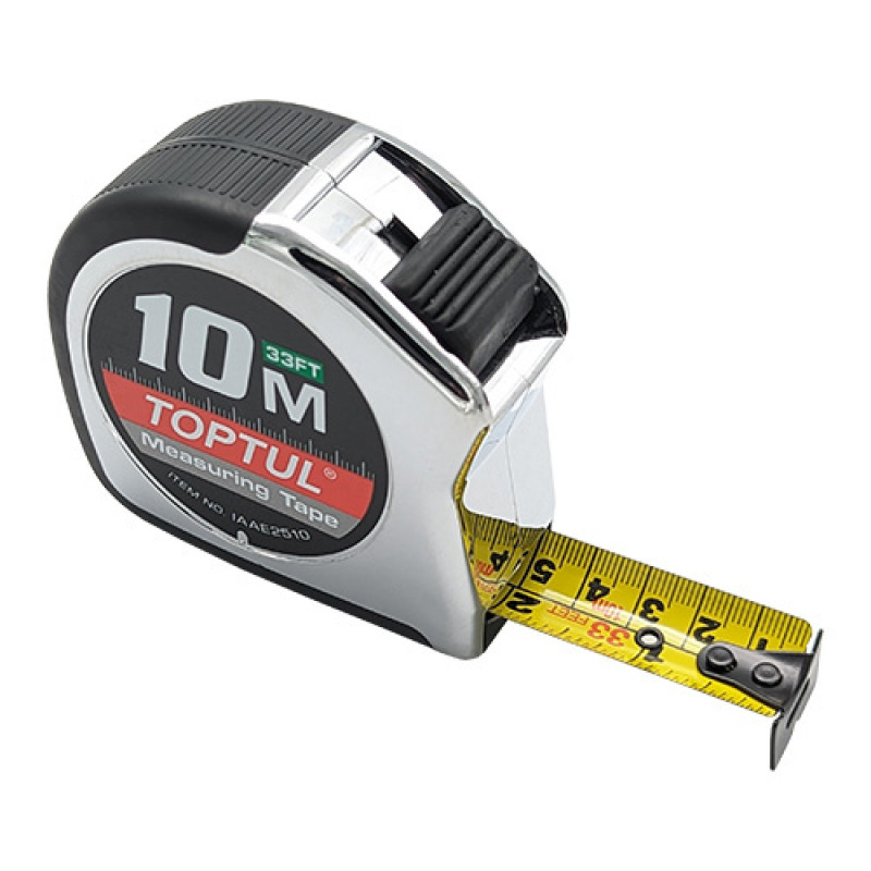 Рулетка профессиональная 10м*25мм  TOPTUL IAAE2510