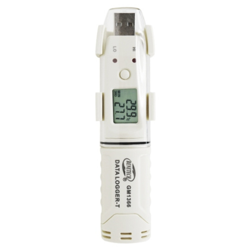 Регистратор данных температуры USB, -30-80°C  BENETECH GM1366