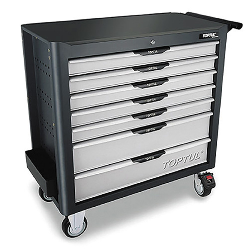 Тележка для инструмента 7 секций  JUMBO NEW PRO-LINE (серая)  TOPTUL TCBK0703