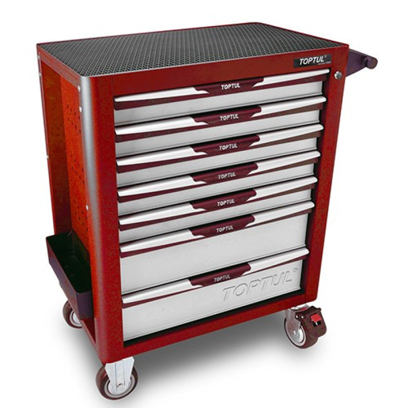 Тележка с инструментом (Pro-Plus) 7 секций 305ед. красная  TOPTUL GCAJ305H