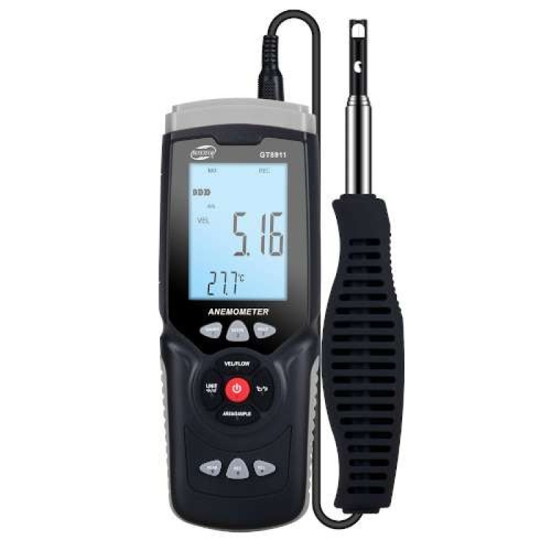 Термоанемометр USB, 0,3-30м/с, 0-45°C  BENETECH GT8911