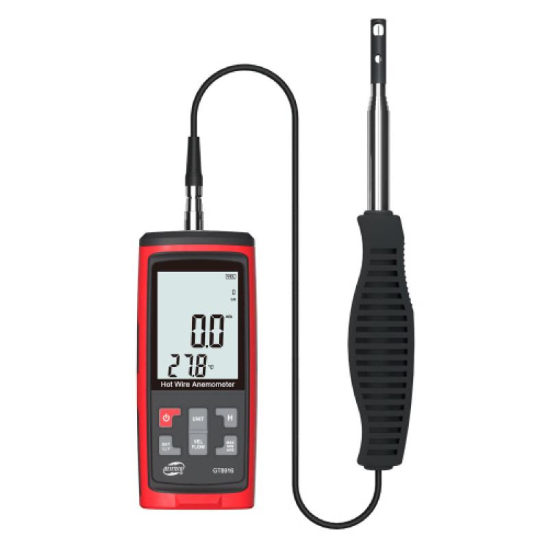 Термоанемометр USB, 0,3-30м/с, 0-45 ° C BENETECH GT8916