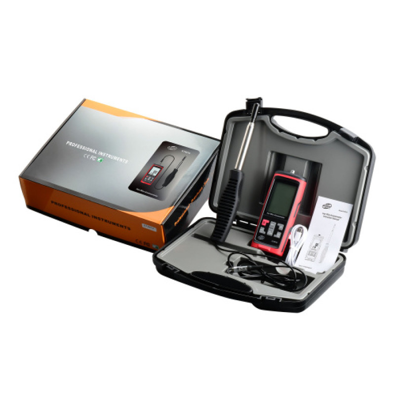 Термоанемометр USB, 0,3-30м/с, 0-45 ° C BENETECH GT8916