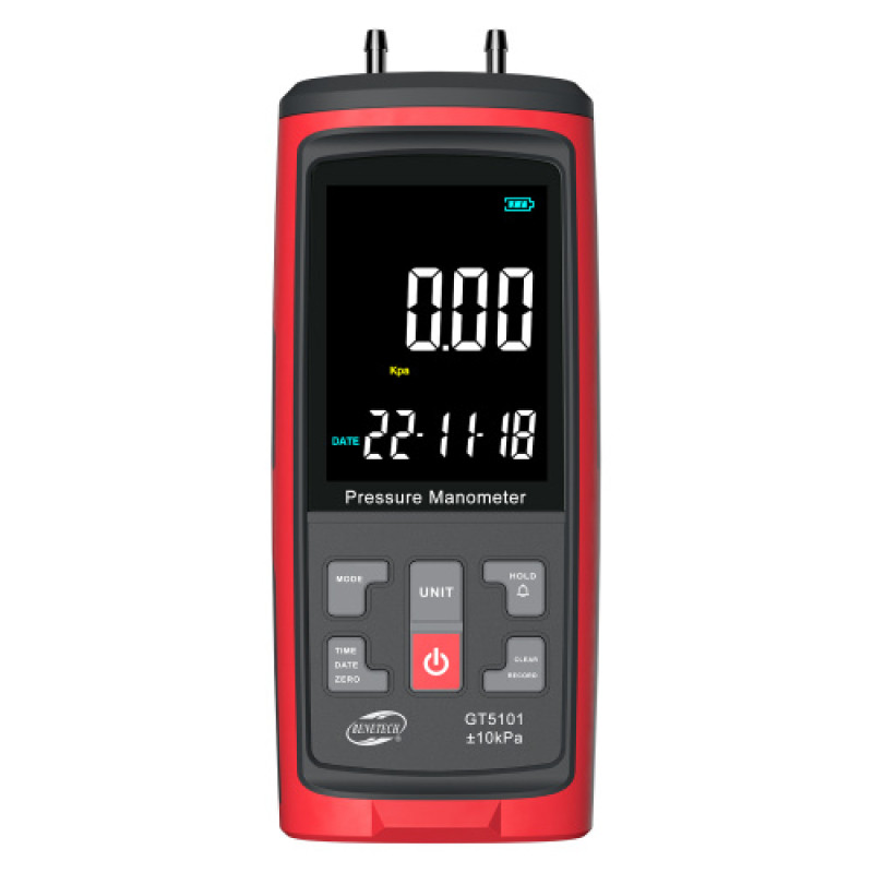 Цифровой дифференциальный манометр USB, ±10 кПа  BENETECH GT5101-10KPA