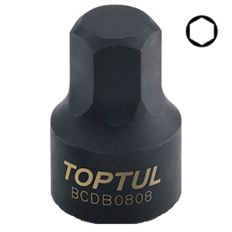 Головка HEX 5мм 1/4 "(цільна) BCDB0805 TOPTUL