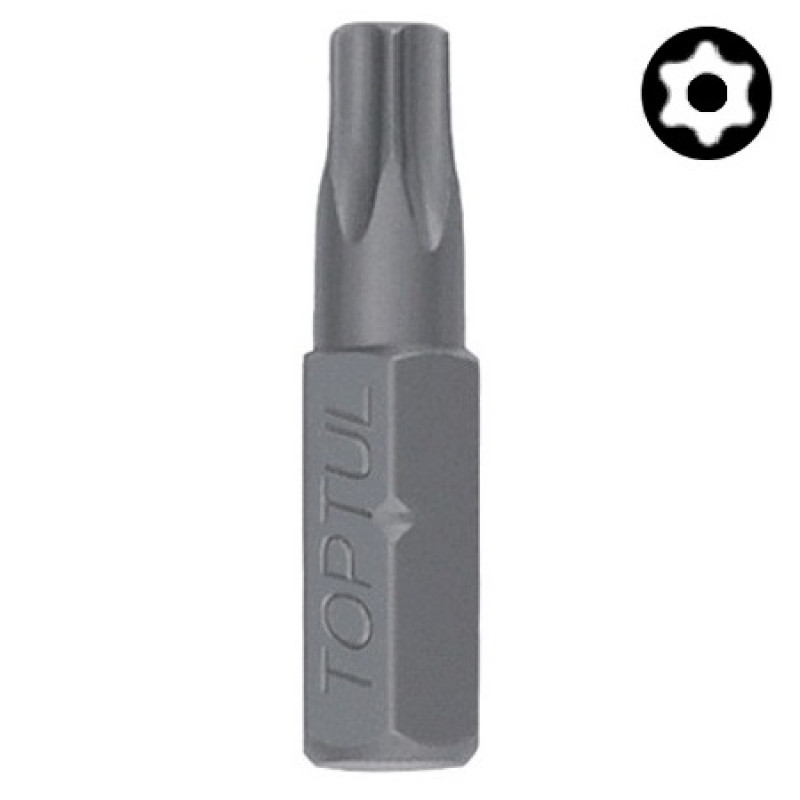 Насадка (бита) 1/4" 25мм TORX T10 с отверстием FSGA0810 TOPTUL