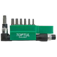 Набір біт 1/4 "TORX з Г-под.перехідником GAAL0801 TOPTUL