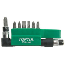 Набір біт 1/4 "з Г-под. перехідником GAAL0802 TOPTUL