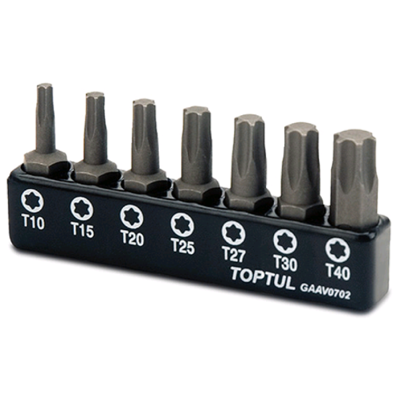 Набір біт 1/4" (TORX T10-T40) GAAV0702 TOPTUL