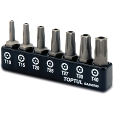 Набір біт 1/4 "(TORX T10-T40 з отвором) GAAV0703 TOPTUL