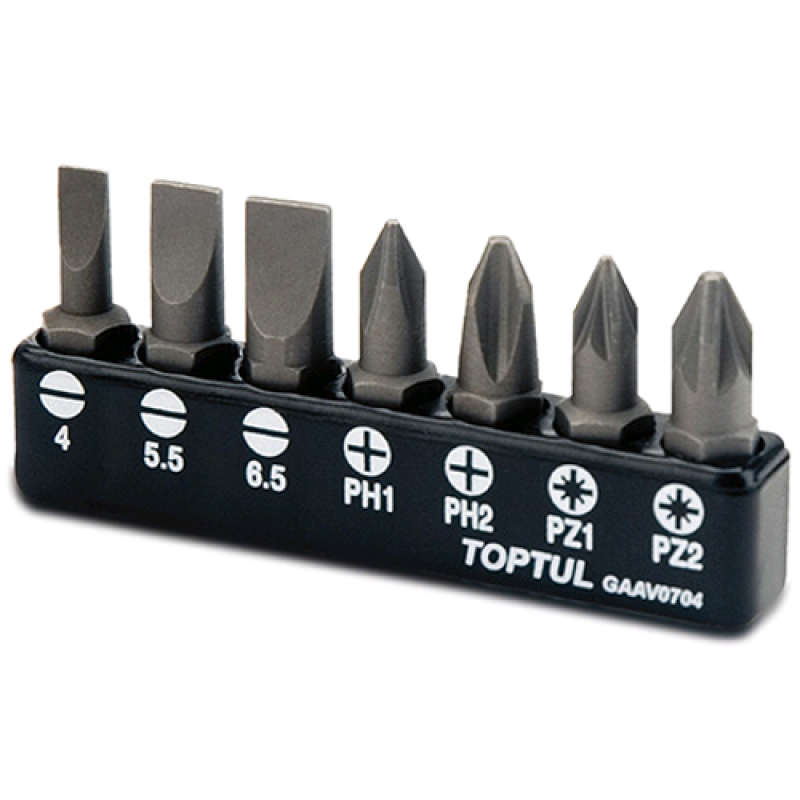 Набор бит 1/4" GAAV0704 TOPTUL